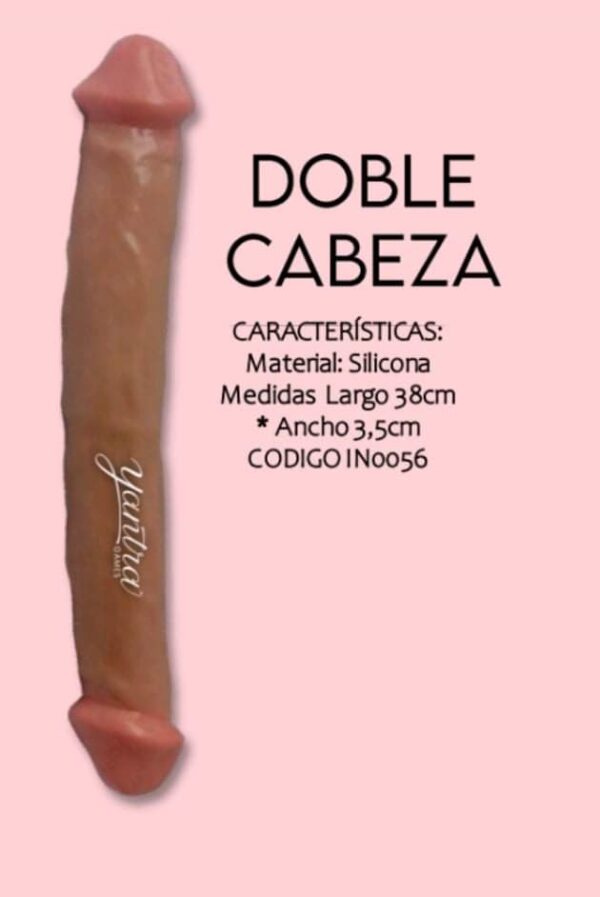 Dildo doble cabeza 38 cm