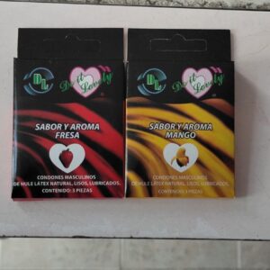 CONDONES PAQUETE DE 3 PIEZAS