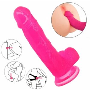 Dildo Silicón con testículos