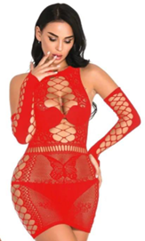 Mini vestido tipo red